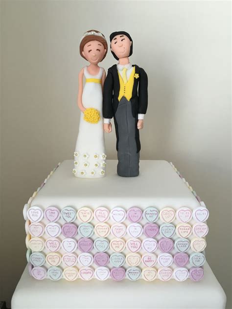 Love Heart Sweets Wedding Cake - CakeCentral.com