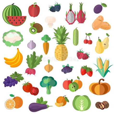 Fruits Vegetables Stock Illustrations – 120,278 Fruits Vegetables Stock ...