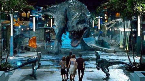 T-Rex vs Indominus Rex | Jurassic World (2015) | Best Scene - YouTube