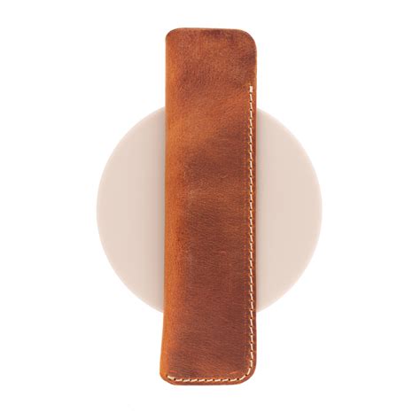 Galen Leather Sleeve for 1 Pen Crazy Horse Tan | Pen Case | Stilo&Stile