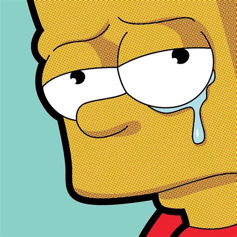 Downloaden Traurige Bart Simpsons Vektorgrafik Wallpaper | Wallpapers.com