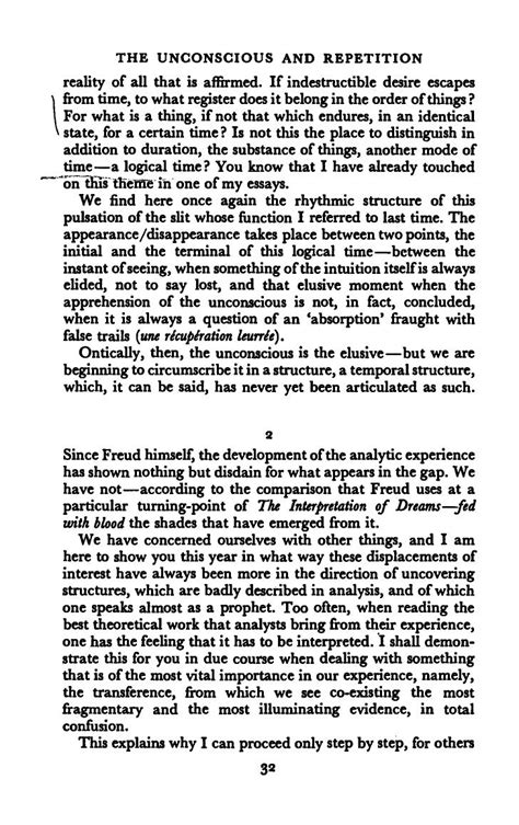 Jacques lacan the four fundamental concepts of psychoanalysis