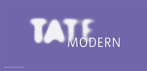 Tate Modern logo, designed by Miles Newlyn for Wolff Olins | Modern logo, Tate modern, Theatre logo