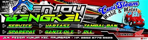 Banner Bengkel Motor Modifikasi