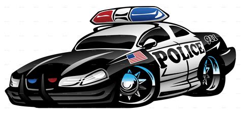 Police Muscle Car Cartoon | Car cartoon, Police cars, Hot rods cars muscle