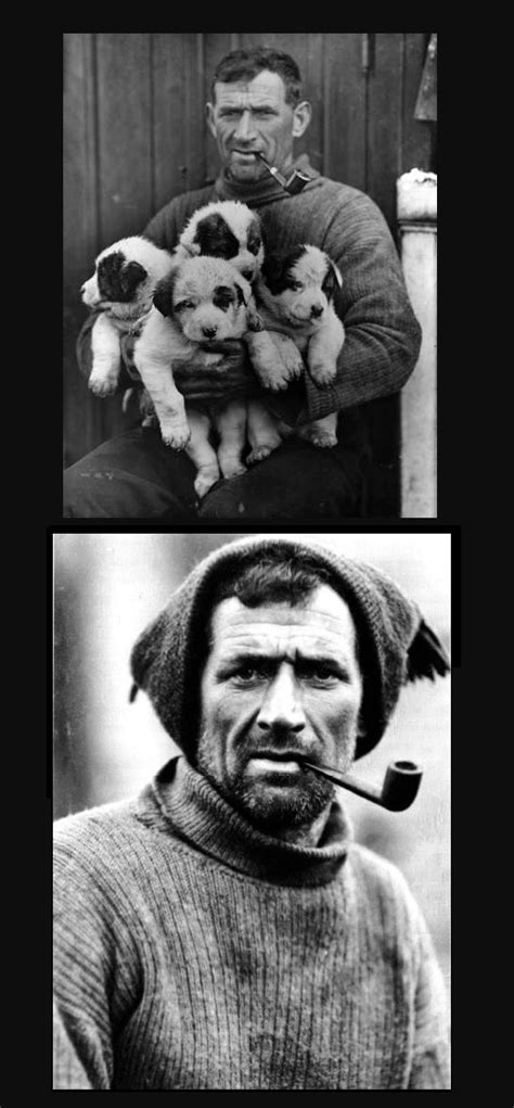 Irish Antarctic explorer Tom Crean with his pups, Feb 1915 : OldSchoolCool