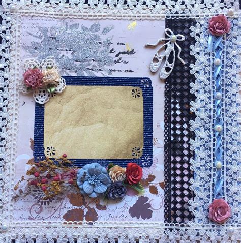 $ 30 Premade Scrapbook Layout 12 x 12 Shabby Chic, Vintage | Premade scrapbook layouts, Premade ...