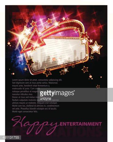 Entertainment Background With Copy Space Stock Clipart | Royalty-Free ...