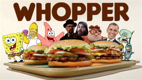 Whopper Whopper Ad, But it's Sung By Meme Characters - YouTube
