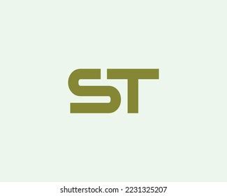 St Logo Design Vector Template Stock Vector (Royalty Free) 2231325207 | Shutterstock