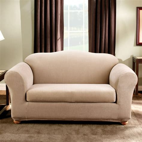 Sure Fit Stretch Stripe Loveseat Slipcover - Walmart.com - Walmart.com