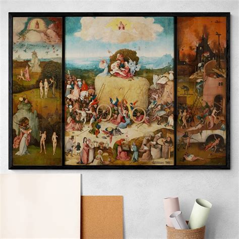 Hieronymus Bosch the Haywain Triptych Apocalypse Antique Medieval Art History Heaven Hell Garden ...