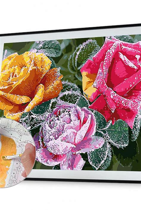 Diy Paint by Number Kits - Flowers PW644 - Personalized Gift - PromiseIn