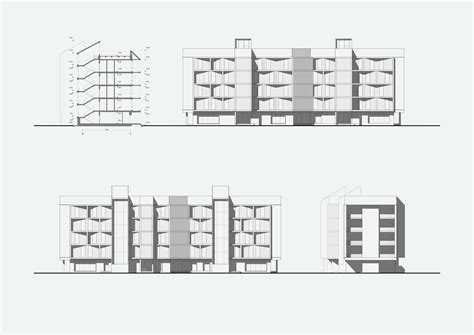 MID-RISE SECTIONAL APARTMENT BUILDING on Behance in 2021 | Apartment ...