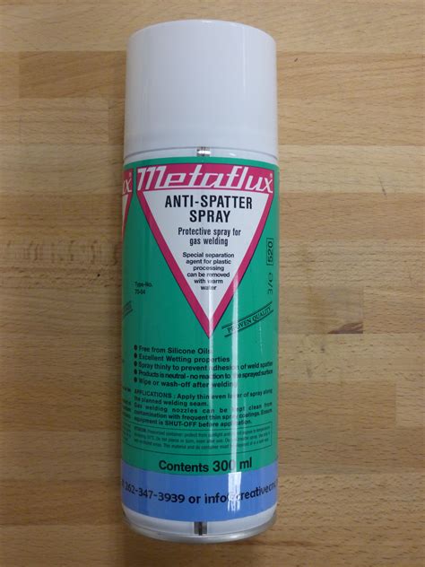 70-04 Anti-Spatter Spray is a protective spray to be used with gas welding. It is also safe to ...