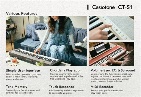 New Casiotone CT-S1 Keyboard – Casio Music SG