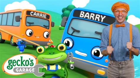 Gecko to the Rescue Song |@Blippi& Gecko's Garage | Cartoons for Kids - YouTube