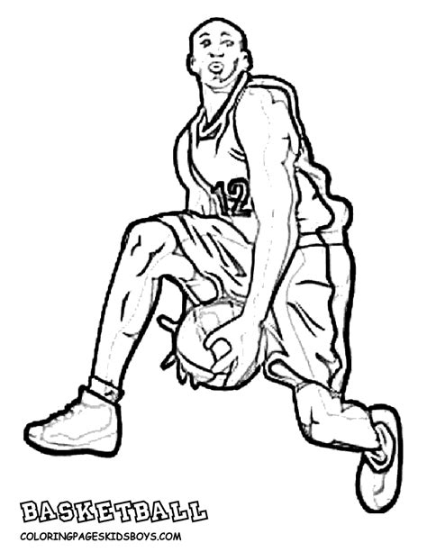 Basketball Coloring Pictures | Basketball Players| Free - Coloring Home