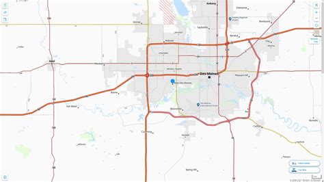 West Des Moines, Iowa Map