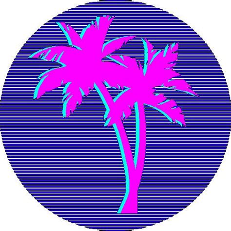 Vaporwave Palm Tree by pophip | Vaporwave, Palm tree sticker, Cool stickers