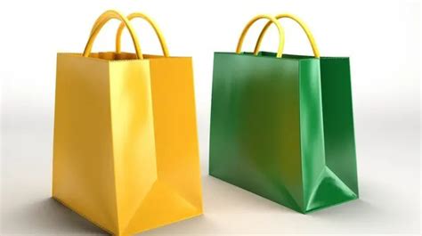 Paper Bag Green, Paper Bag, Packaging, Kantong Belanja PNG and Vector with Transparent ...