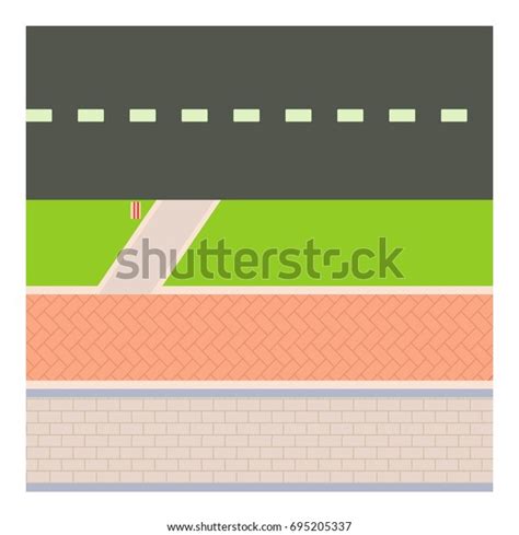 Sidewalk Icon Cartoon Illustration Sidewalk Icon Stock Illustration ...