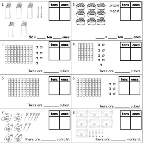 Tens And Ones Math Worksheets For St Grade Place Values Tens Ones | Hot ...