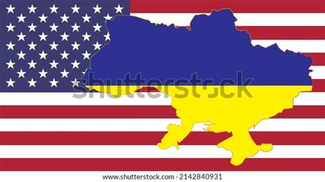 National Flag Outline Map Ukraine On Stock Vector (Royalty Free) 2142840931 | Shutterstock