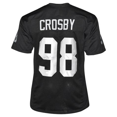 Maxx Crosby Signed Las Vegas Pro Black Football Jersey (JSA) — RSA