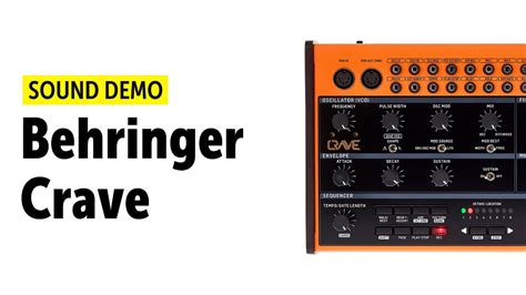 Behringer Crave Sound Demo (no talking) - YouTube