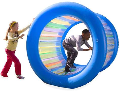 This Giant Inflatable Rolling Wheel Brings Fun And Exercise Together