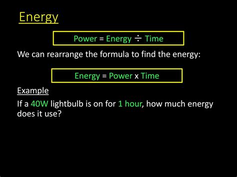 Energy Calculations Objective - ppt download