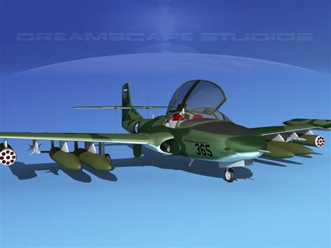 Cessna A-37 Dragonfly 3d Model