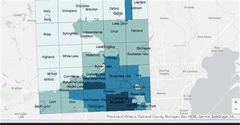 Oakland County Creates Interactive Map of COVID-19 Cases by ZIP Code ...