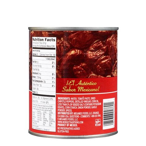 EMBASA® Chipotle Peppers in adobo sauce, Item #07841 | MegaMex Foods ...