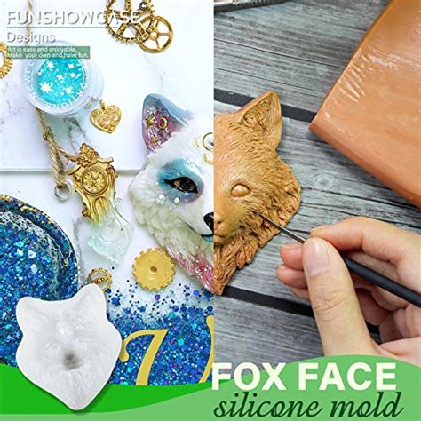 Fox Face Epoxy Resin Silicone Mold for Spirit Animal Totem Cabochon ...