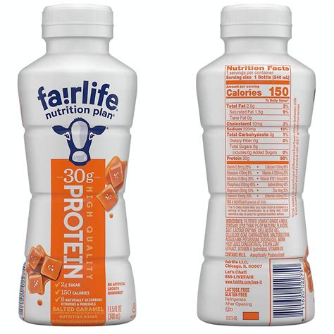 Fairlife Nutrition Plan Salted Caramel, 30 g Protein Shake (11.5 fl. oz ...