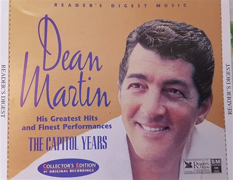 Dean Martin – His Greatest Hits And Finest Performances - The Capitol Years (1997, 24 Page ...