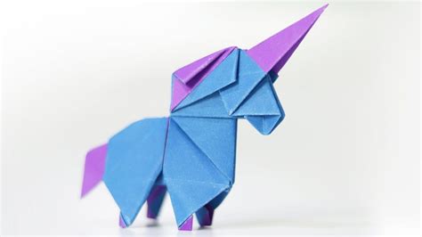 Easy Origami Unicorn - How to Fold - YouTube | Origami unicorn easy, Origami easy, Origami crafts