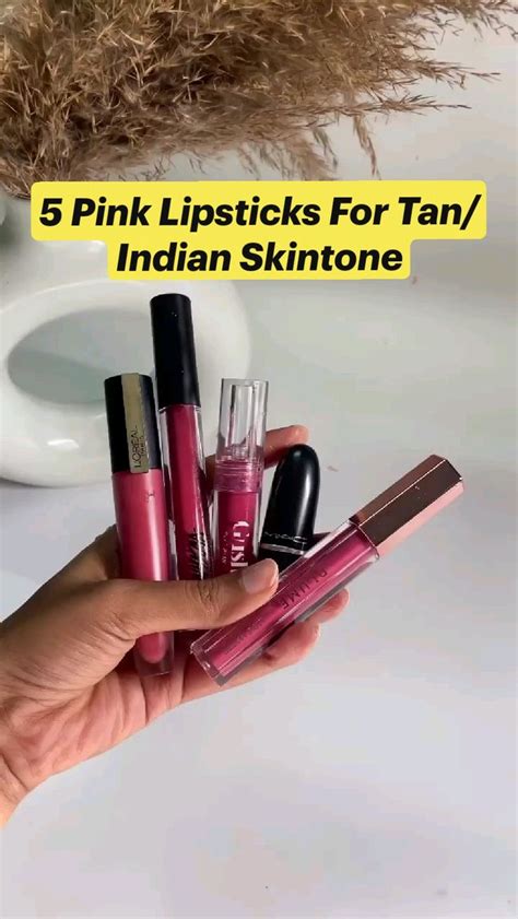 5 Pink Lipsticks For Tan/Indian Skintone | Brown Girl Approved | Pink ...