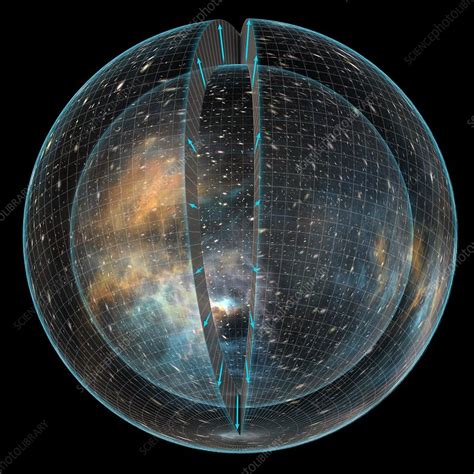 Expanding universe, conceptual illustration - Stock Image - C050/0550 - Science Photo Library