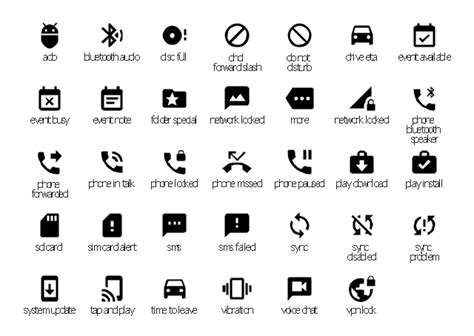 Mobile and Phones - Vector stencils library | Mobile and Phones ...