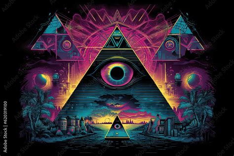 all seeing eye pyramid illustration Stock Illustration | Adobe Stock