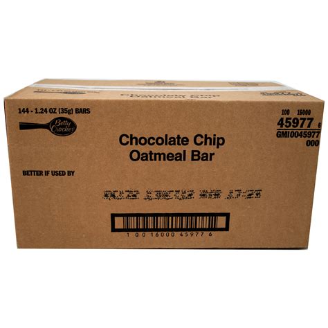 Betty Crocker™ Oatmeal Bars Chocolate Chip (144 ct) 1.24 oz | General Mills Foodservice