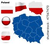 Poland Flag On A Map Of Poland Free Stock Photo - Public Domain Pictures