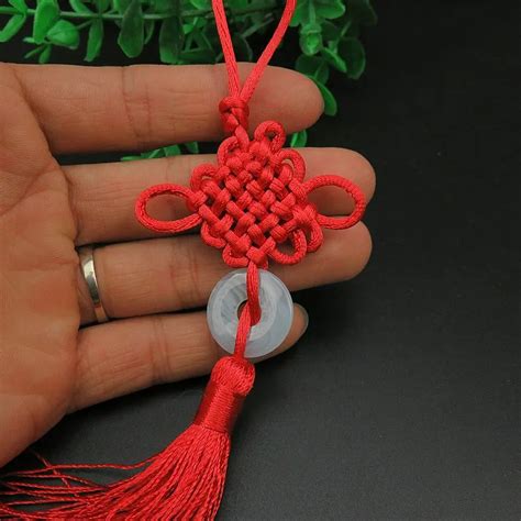 Chinese Traditional Knot With Tassel Jade For Luck - Buy Chinese Knots ...