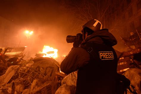 File:Journalist documenting events at the Independence square. Clashes in Ukraine, Kyiv. Events ...