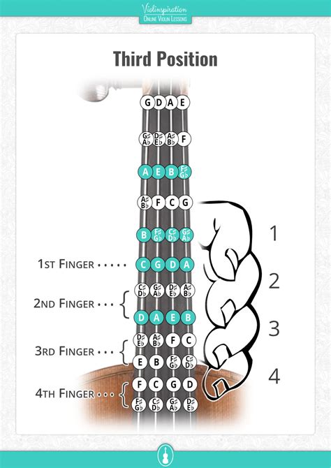 Violin String Notes Chart