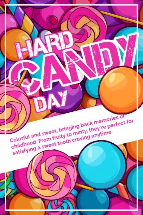 Hard Candy Day Poster Template | PosterMyWall