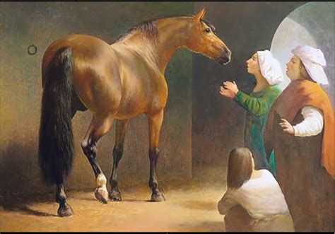 one of 20 paintings of Carthusian (Andalusian) horses, depicting the mood in those days breeding ...